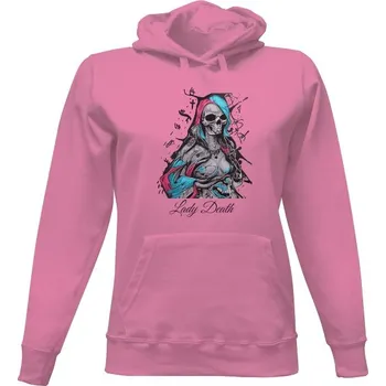 Dámská mikina Dámská mikina s kapucí s potiskem lady death dámské