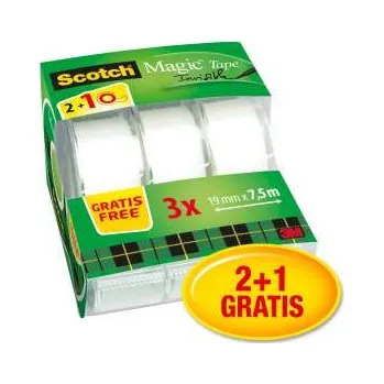 Lepicí páska Lepicí páska Scotch Magic se zásobníkem, 2 + 1 zdarma
