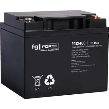 Trakční baterie FG-Forte FG12400 - 12V / 40Ah (Staniční bezúdržbový akumulátor)