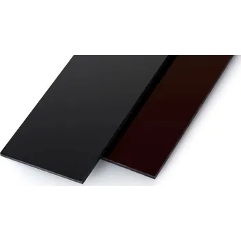 Polykarbonátová deska Arla Plast Plné polykarbonátové desky tmavě červené pro svařovací boxy 2 x 1.5 m