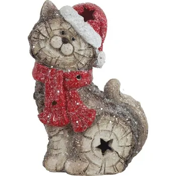 Vánoční dekorace Kočka s LED osvětlením X5296