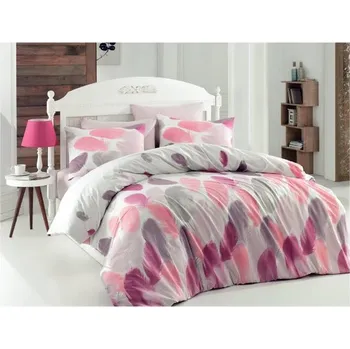 Povlečení Bavlněné povlečení Tuy Růžové > 220x200 + 2x 70x90 cm