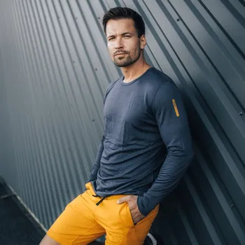 Pánské tričko TERMOVEL Pánské tričko WOOL FJORD DLR tmavě modré VELIKOST: M