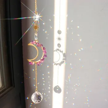 Zahradní dekorace Ametystová závěsná dekorace - S1