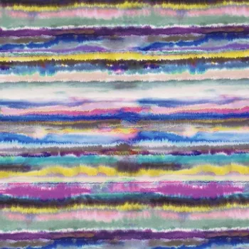 Softshell 22520, barevné akvarelové pruhy, š.145