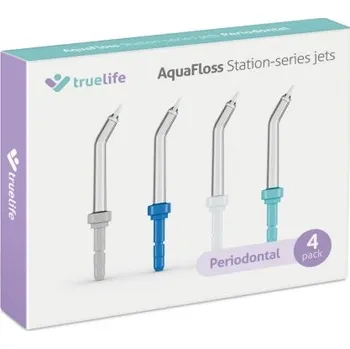 Náhradní hlavice k elektrickému kartáčku TrueLife AquaFloss Station Periodontal Jet 4ks