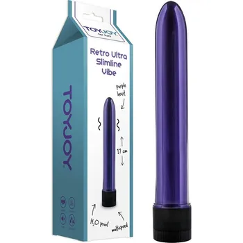 Vibrátor Elegantní klasický vibrátor PURPLE s plynulou regulaci vibrací (Materiál tvrdý plast. Plynule regulovatelné vibrace. Délka 17cm. Průměr 2,5cm. K vibrátoru doporučujeme objednat taky jeden z lubrikačních gelů, jelikož při použití gelu se dosáhne příjemnějš