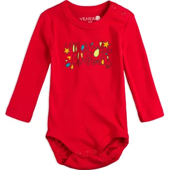 Kojenecké oblečení Kojenecké body VENERE MERRY CHRISTMAS červené Velikost: 92