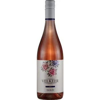 Víno Víno Tři růže 0.75 l - polosuché rosé jakostní - Velkeer