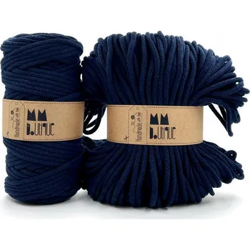 Příze MMboutique bavlněná šňůra 6mm Granat blue Varianta návinu: Rolka