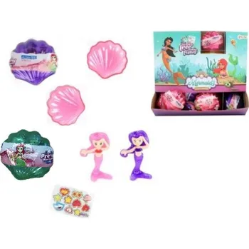 Panenka Teddies Mořská panna v mušli se samolepkami - zelená