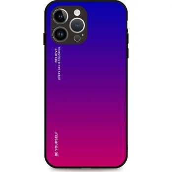 Pouzdro na mobilní telefon Kryt iPhone 15 Pro Max pevný duhový fialový (obal neboli pouzdro na iPhone 15 Pro Max)