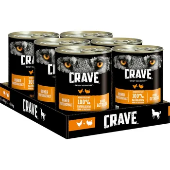 Krmivo pro psa Crave paté kuřecí a krocaní maso 12 × 400 g
