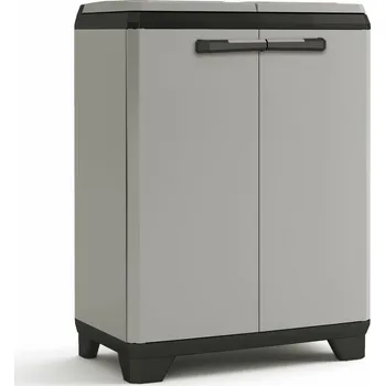 Odpadkový koš Keter Planet Split 2x 110 l skříň na tříděný odpad šedá/černá