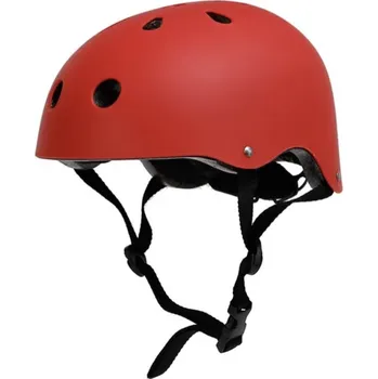 Helma na motorku Červená BMX cyklo přilba na kolo koloběžku brusle