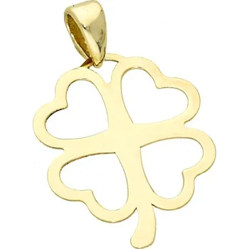 Přívěsek Goldstore Plochý zlatý přívěsek čtyřlístek Váha: 0.65 g