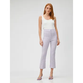 Kalhoty Koton Crop Flare Koton šedá 2293930