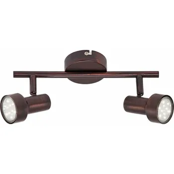Bodové svítidlo BRILONER Bodové svítidlo 27,5 cm 2xGU10 6W 500lm antická měď BRI 2843-021
