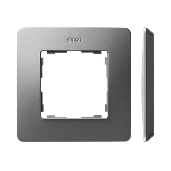 SIMON 82 Detail 8200610-293 rámeček 1 - násobný Detail ORIGINAL-air hliník / základna černá