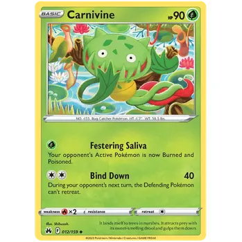Sběratelská karetní hra Pokémon TCG Carnivine 012/159