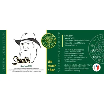 Vinařství Odrlice Senator Savilon 2021