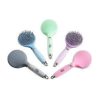 Čištění pro koně Kartáč na hřívu a ohon HIPPOTONIC Gel s rukojetí světle zelený