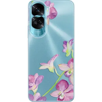 Pouzdro na mobilní telefon Odolné silikonové pouzdro iSaprio - Purple Orchid - Honor 90 Lite 5G