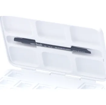 Prázdná plastová krabička pro akvarely Van Gogh bílá 12 ks