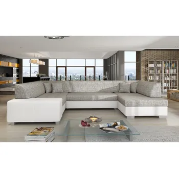 Obývací pokoj ImportWorld Rohová rozkládací sedací souprava Axelle - Berlin 01 / Soft 17 (barva potahu) - pravá