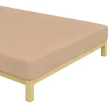 Kvalitex Froté prostěradlo 160x200 cm hnědé