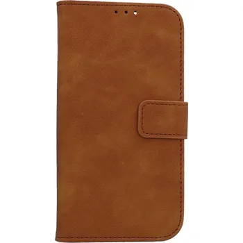 Pouzdro na mobilní telefon Pouzdro iPhone 15 knížkové Tender hnědé (kryt neboli obal na iPhone 15)