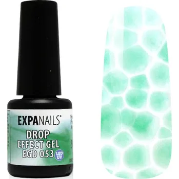 Umělé nehty UV/LED gel Effect Drop č.53 - Zelená 5g