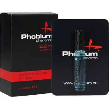 FEROMONY pro muže PHOBIUM Pheromo for men 2,2 ml (PHOBIUM Pheromo je parfém se zajímavou a rozhodně mužnou vůní. Vytvořeno tak, aby přilákalo pozornost žen a přimělo je vnímat muže jako extrémně mužného a velmi atraktivního. Phobium Phero je luxusní, smys