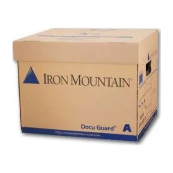 Archivační box Archivační krabice Iron Mountain - hnědá, s víkem, 35 x 25 x 31 cm, nosnost 15 kg, 1ks