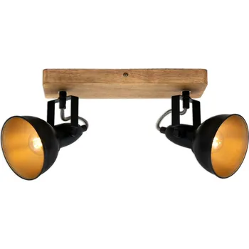 Bodové svítidlo BRILONER Bodové svítidlo 28 cm 2x E14 25W černá BRI 2901-025