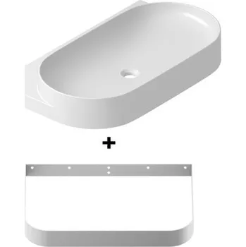 Umyvadlo Ravak Yard 80,5x50x12,5 cm s bílou konzolí X000001685