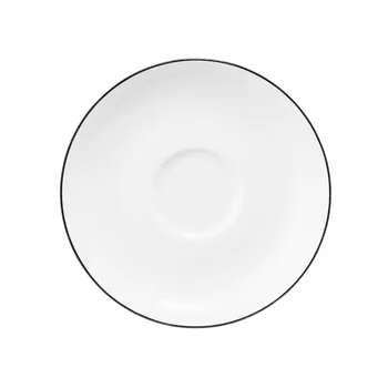 Podšálek 12 cm LIDO BLACK LINE, černá, Seltmann Weiden
