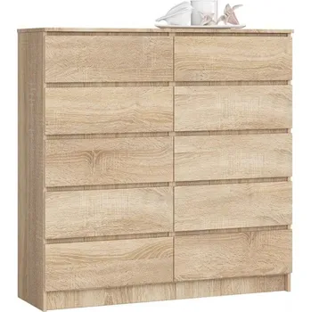 Komoda AKORD K120 cm 10 zásuvek