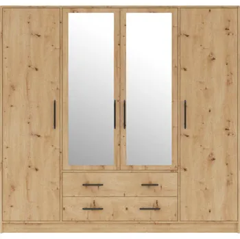 Šatní skříň Meblar Šatní skříň se zrcadlem Smart 1 - dub artisan