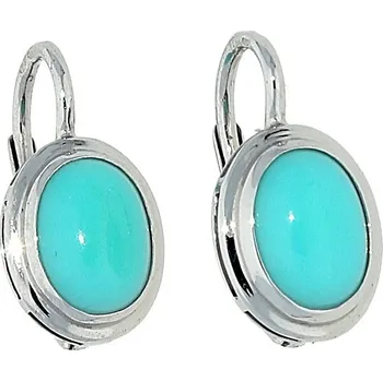 Náušnice Goldstore Náušnice s tyrkysovým achátem Váha: 2.09 g