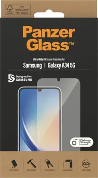 PanzerGlass Ultra Wide Fit ochranné sklo pro Samsung Galaxy A34 5G čiré