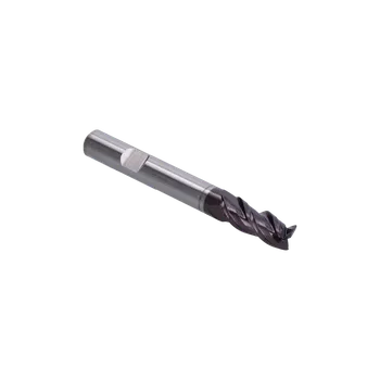 Vrták KOVIAN, s.r.o. válcová fréza Ø8mm, HSSCo8, DIN 844K, TiAlN povlak, válcový dřík s destičkou (Weldon) dle DIN 1835 B