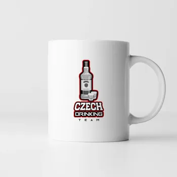 Žertovný předmět Czech drinking team - hrnek s potiskem