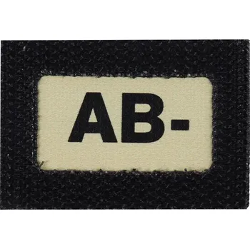 Nášivka FENIX PROTECTOR-ALP AB- Glind tape - označení krevní skupiny ALP FENIX AC-139 velcro suchý zip