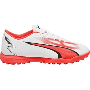 Pánská treková obuv Fotbalové boty Ultra Play TT M 107528 01 bílé/neonově růžové - Puma 40