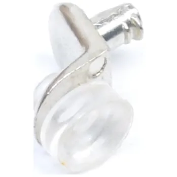 Držák na polici Podpěrka sklo kov - nylon 15,5 x 11,5 x 15,5 mm