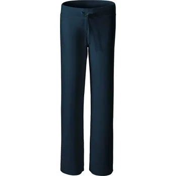 MALFINI Dámské volnočasové tepláky v rovném střihu s pružným pasem Barva: modrá námořní, Velikost: M