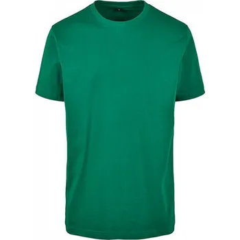 Pánské tričko Build Your Brand Pevné úzké dlouhé triko s kulatým lemem 200g/m Barva: Zelená lesní, Velikost: L BY004
