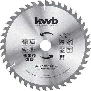 Pilový kotouč kwb 589359 pilový kotouč 250 x 30 mm 1 ks