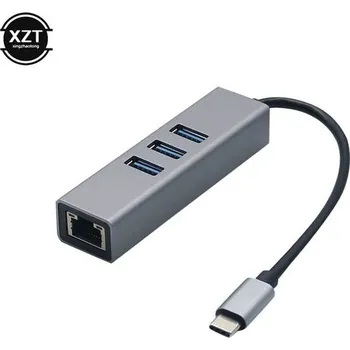 USB hub USB C Ethernet adaptér s 3 porty - Varianta B